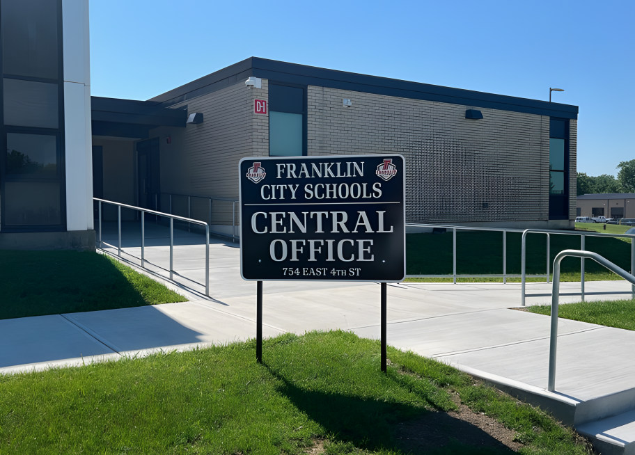 Franklin City Schools Central Office sign
