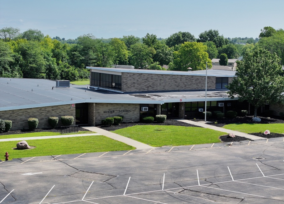 School building entrance