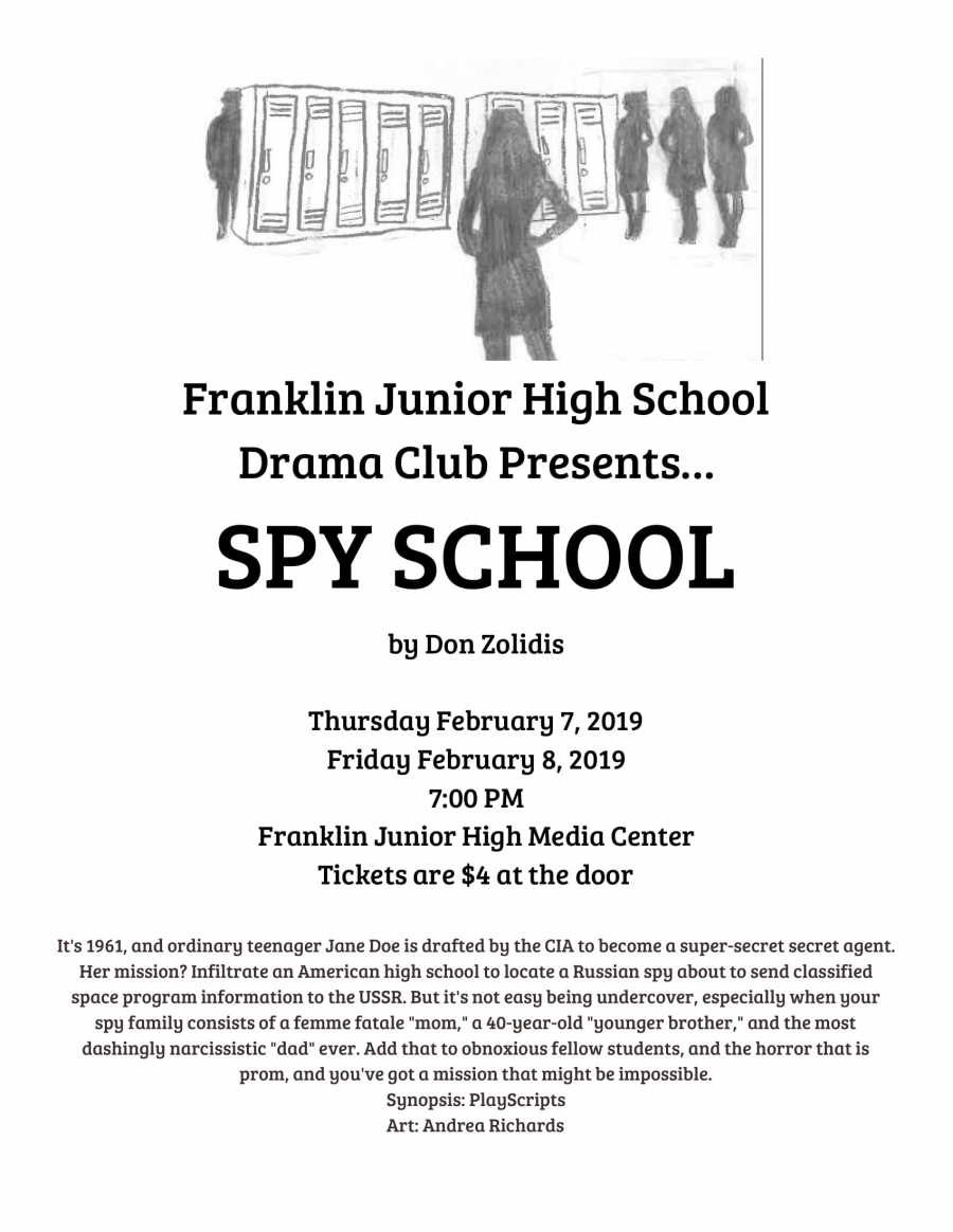 FJHS Drama Club to present Spy School